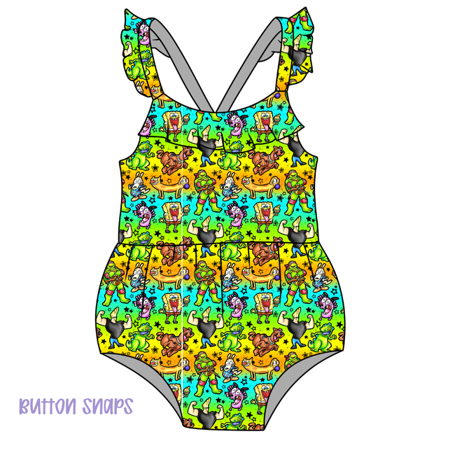 Cartoons Bubblegum Ruffle Bubble Bamboo - PRE ORDER