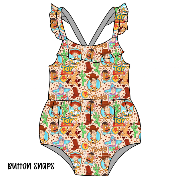 Howdy Partner Bubblegum Ruffle Bubble Bamboo - PRE ORDER