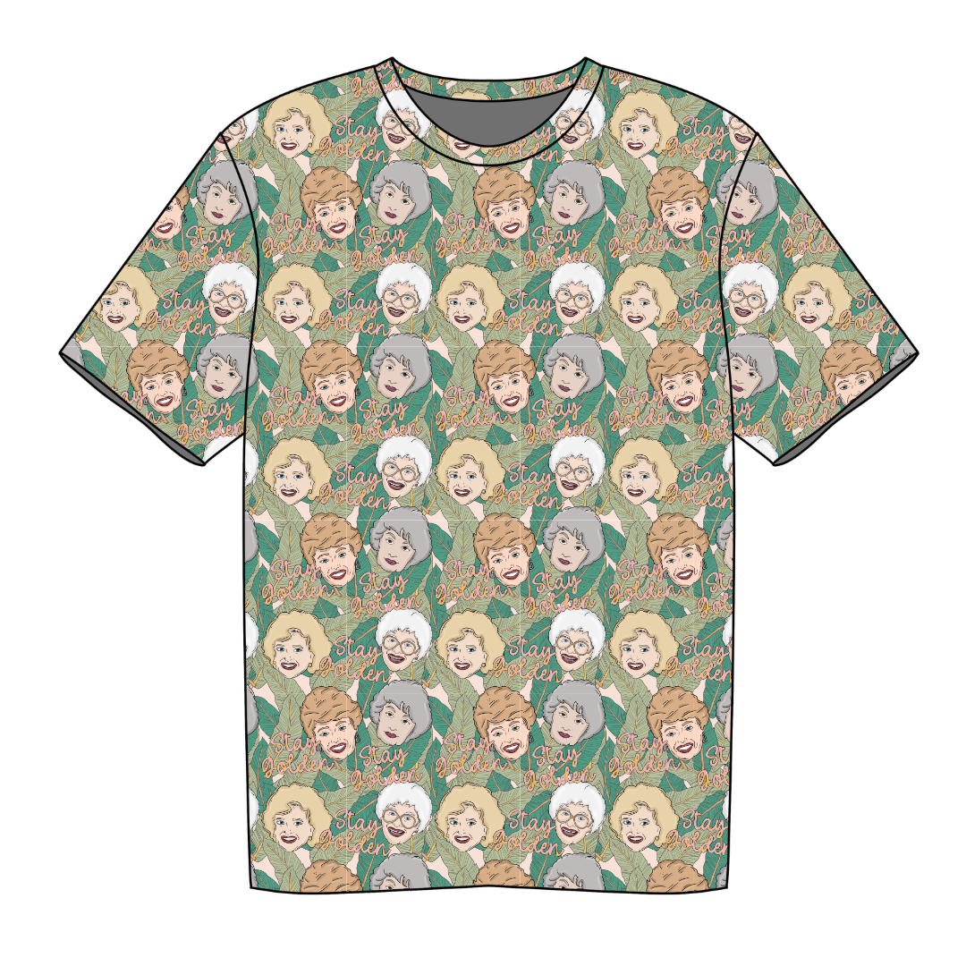 Golden - Jade Short Sleeve Bamboo Shirt - Pre Order