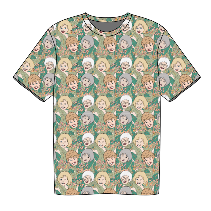 Golden - Jade Short Sleeve Bamboo Shirt - Pre Order