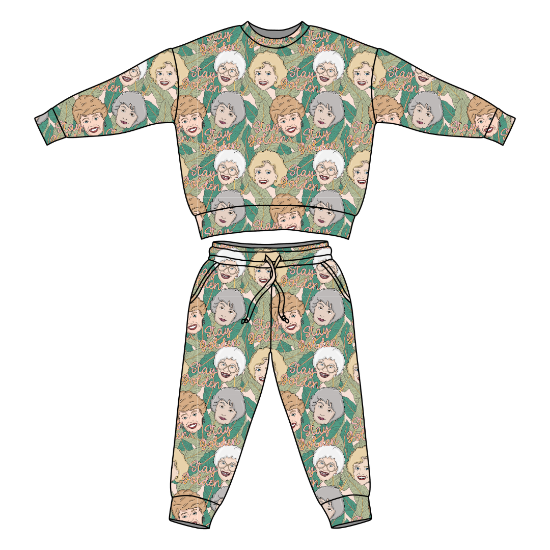 Golden Flex Long Sleeve Jogger Set - PRE ORDER