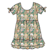 Golden Serenity Short Sleeve Lounge Dress - PRE ORDER
