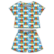 Best Friends  - Orchid Ruffle Short Sleeve Short Set Bamboo - PRE ORDER