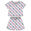 Princess Dreams - Orchid Ruffle Short Sleeve Short Set Bamboo - PRE ORDER