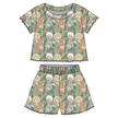 Golden - Orchid Ruffle Short Sleeve Short Set Bamboo - PRE ORDER