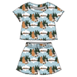Homeward - Orchid Ruffle Short Sleeve Short Set Bamboo - PRE ORDER