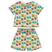 Turtle Dreams - Orchid Ruffle Short Sleeve Short Set Bamboo - PRE ORDER