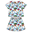 Blimp - Orchid Ruffle Short Sleeve Short Set Bamboo - PRE ORDER