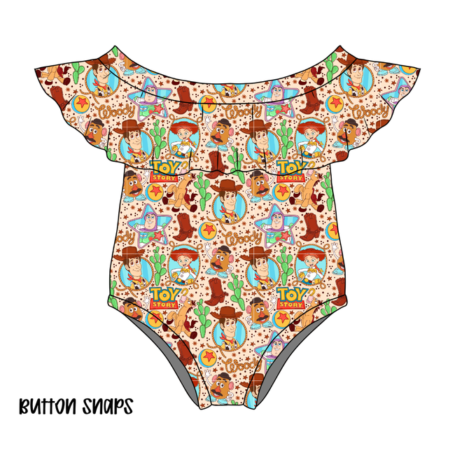 Howdy Partner Topaz Off Shoulder Leotard - Knit - Pre Order