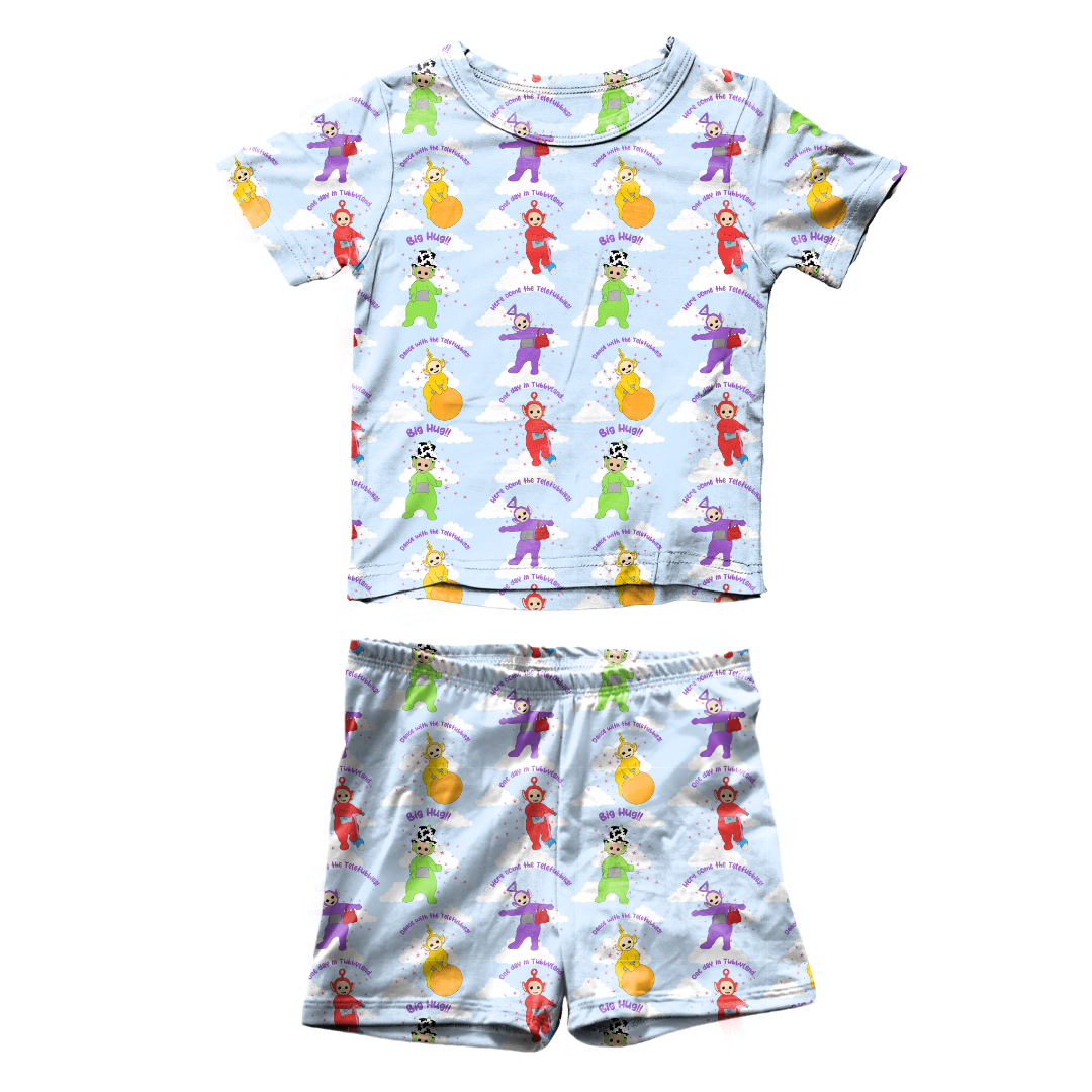 Big Hug - Fawn Short Sleeve Short Set Bamboo - PRE ORDER