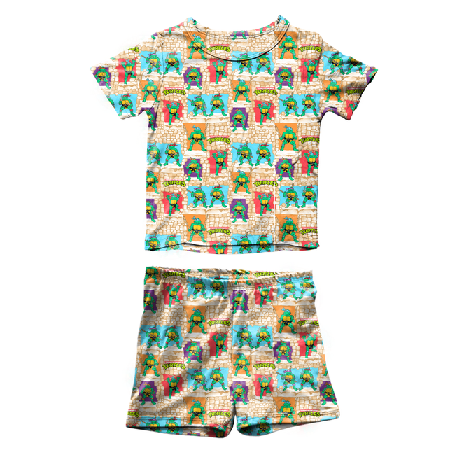 Turtle Dreams - Fawn Short Sleeve Short Set Bamboo - PRE ORDER