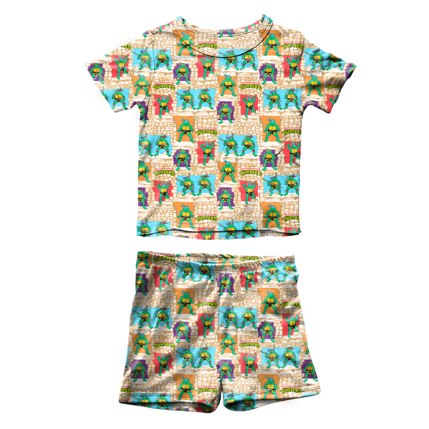 Turtle Dreams - Fawn Short Sleeve Short Set Bamboo - PRE ORDER