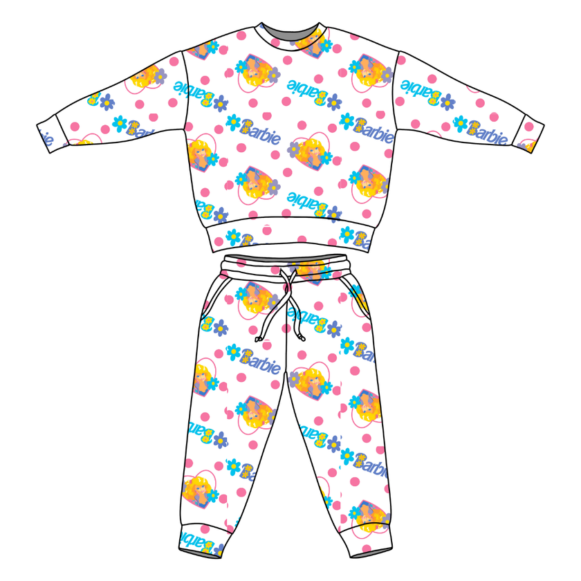 Party Girl Vintage Sheet Flex Long Sleeve Jogger Set - PRE ORDER