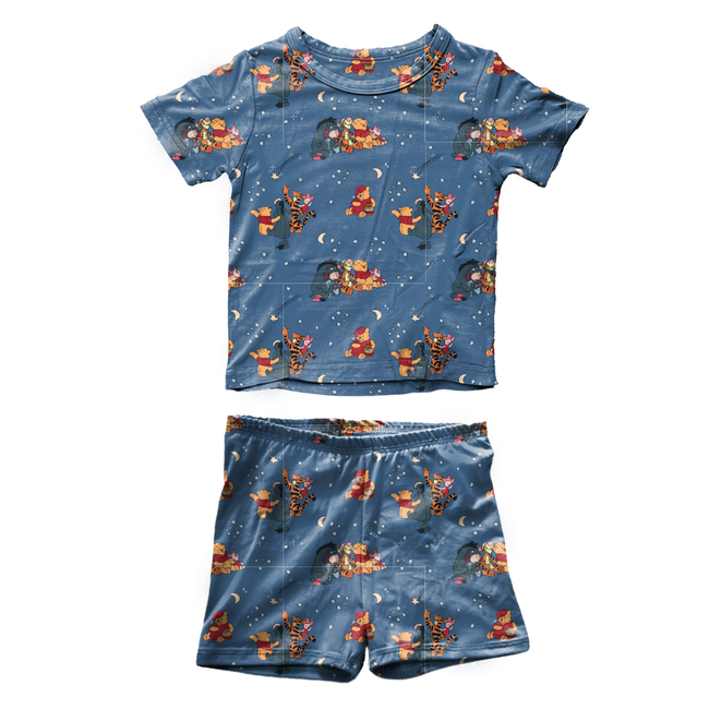 Hunny Dreams - Fawn Short Sleeve Short Set Bamboo - PRE ORDER
