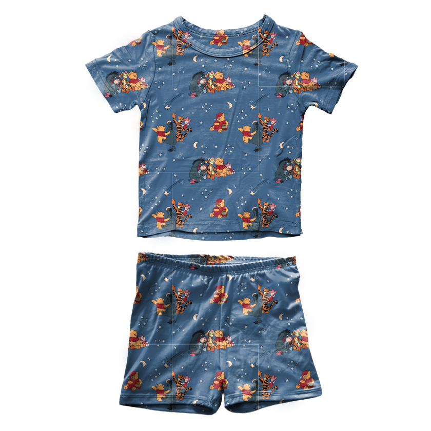 Hunny Dreams - Fawn Short Sleeve Short Set Bamboo - PRE ORDER