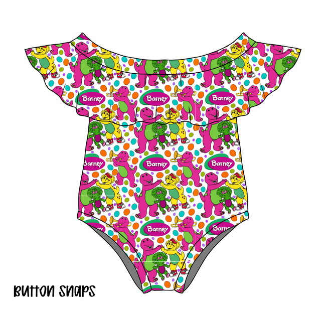 Gumdrops Topaz Off Shoulder Leotard - Knit - Pre Order