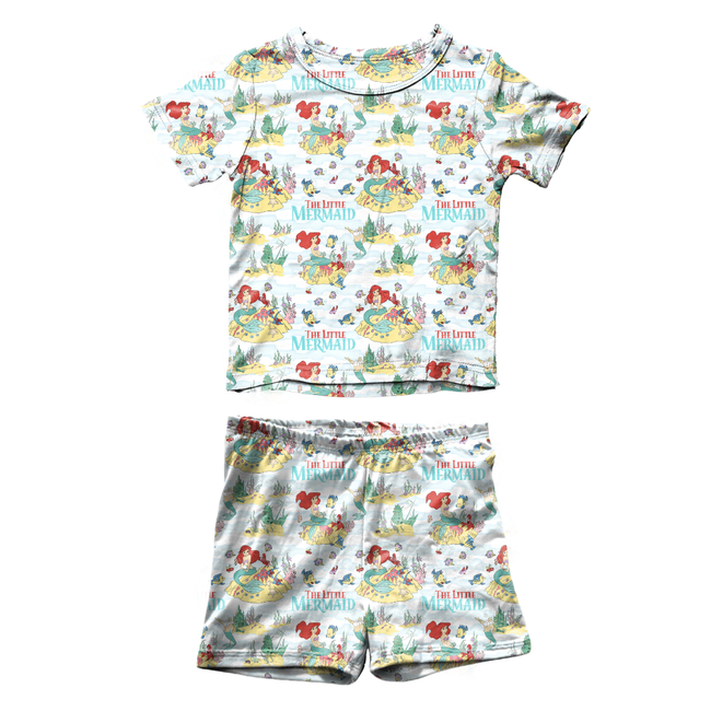 Mermaid Dreams - Fawn Short Sleeve Short Set Bamboo - PRE ORDER