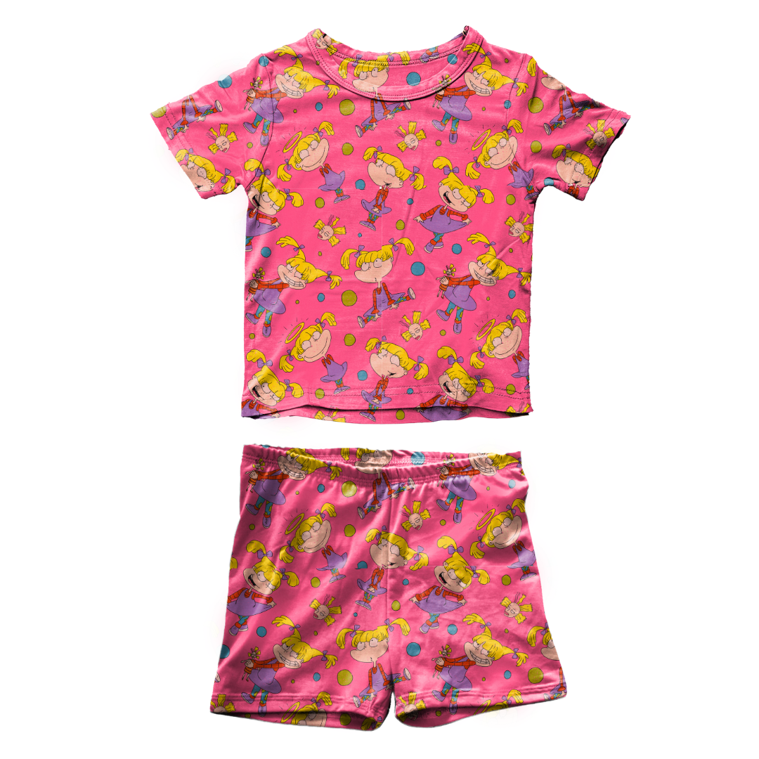 Angelic - Fawn Short Sleeve Short Set Bamboo - PRE ORDER