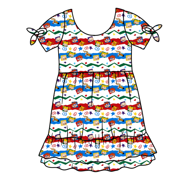 Stupid Babies Serenity Short Sleeve Lounge Dress - PRE ORDER