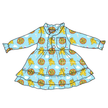 On the Island - Emerald Bamboo Long Sleeve Lounge Dress - PRE ORDER