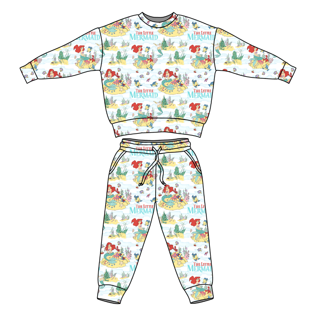 Mermaid Dreams Flex Long Sleeve Jogger Set - PRE ORDER