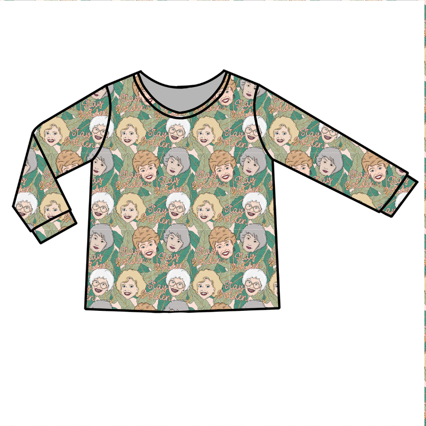 Golden - Ruby Long Sleeve Bamboo Shirt - Pre Order