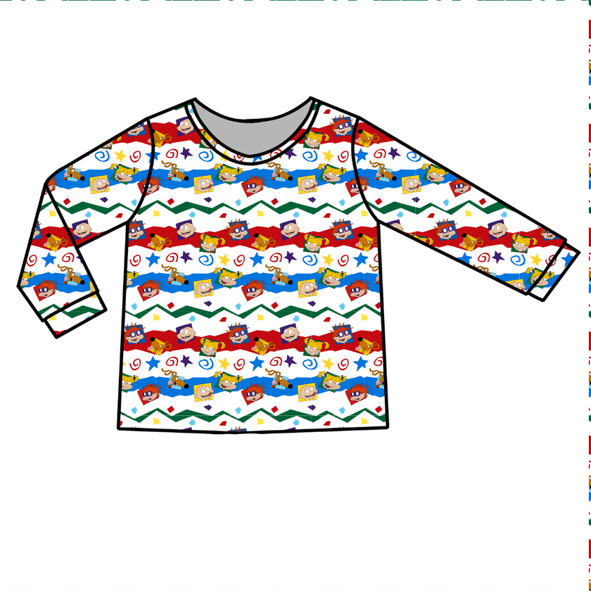Stupid Babies - Ruby Long Sleeve Bamboo Shirt - Pre Order