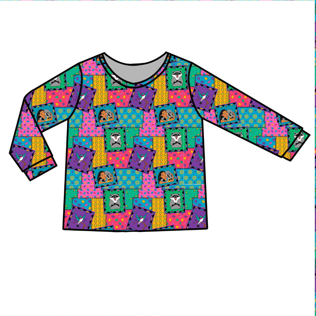 Wind Color - Ruby Long Sleeve Bamboo Shirt - Pre Order