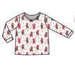 Dino Vintage Sheet - Ruby Long Sleeve Bamboo Shirt - Pre Order