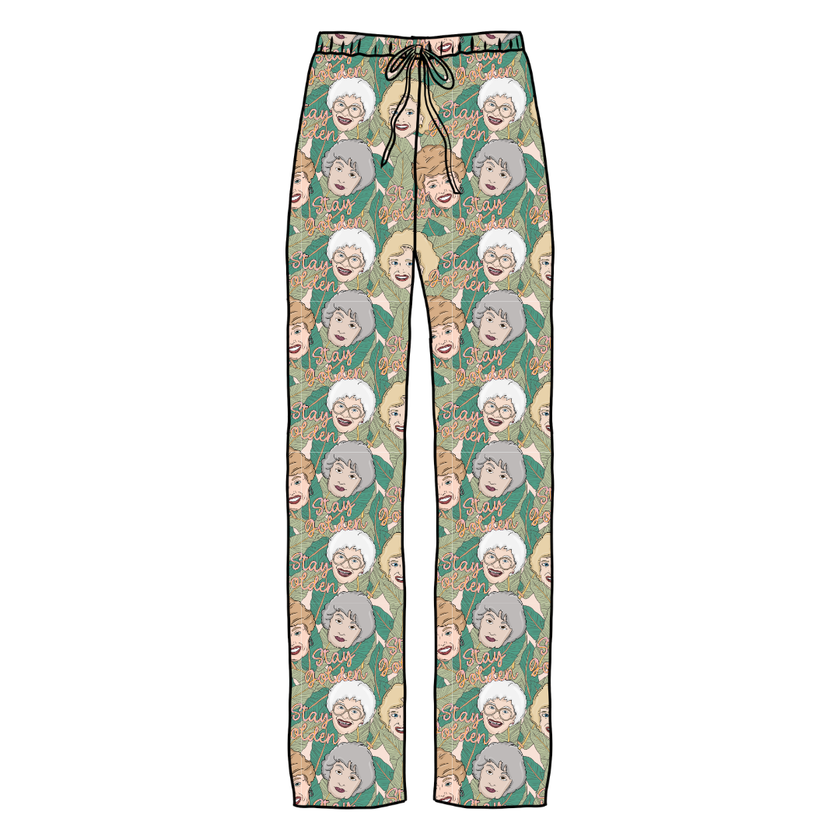 Golden - Cosmic Adult Bamboo Pants - Pre Order
