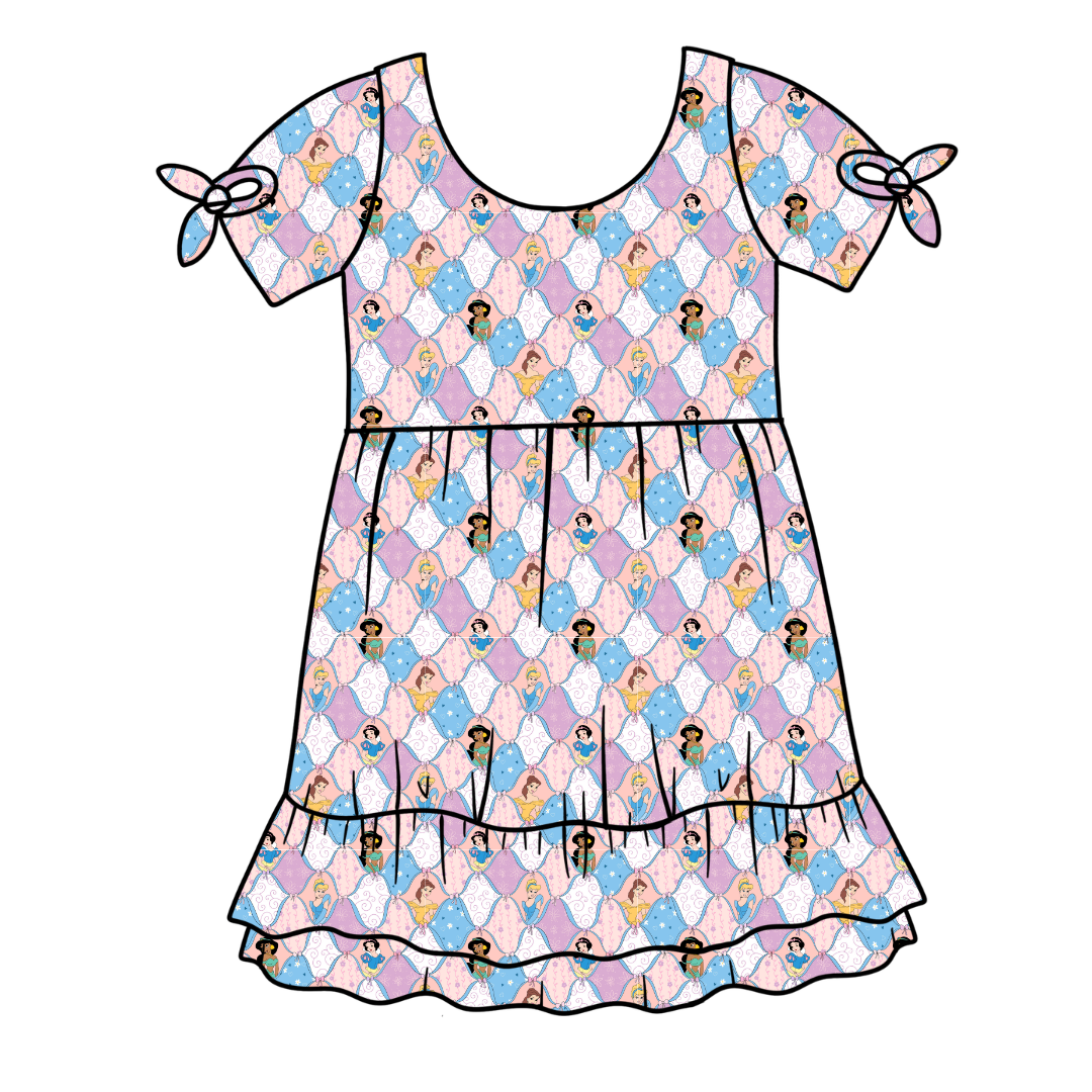 Princess Dreams Serenity Short Sleeve Lounge Dress - PRE ORDER