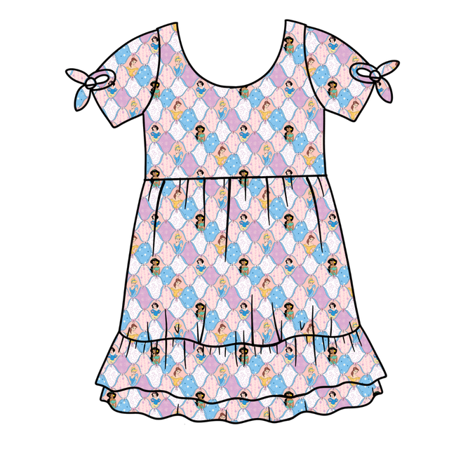 Princess Dreams Serenity Short Sleeve Lounge Dress - PRE ORDER