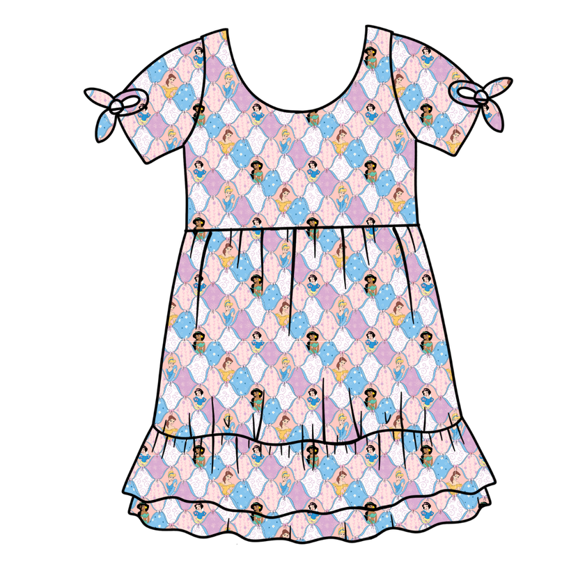 Princess Dreams Serenity Short Sleeve Lounge Dress - PRE ORDER