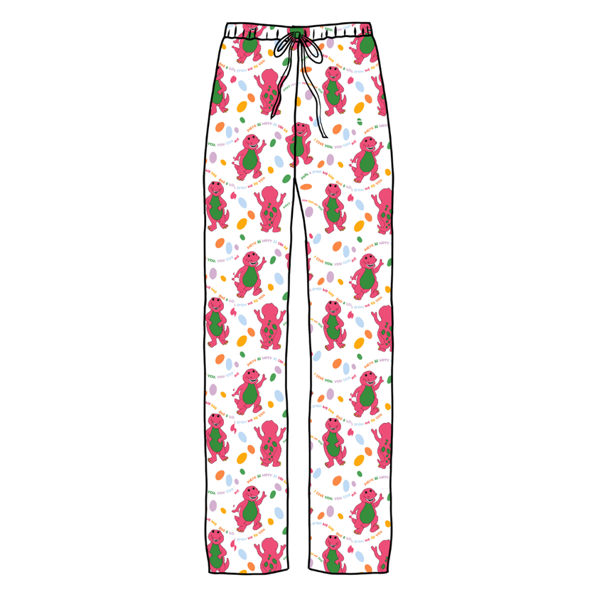 Dino Vintage Sheet - Cosmic Adult Bamboo Pants - Pre Order