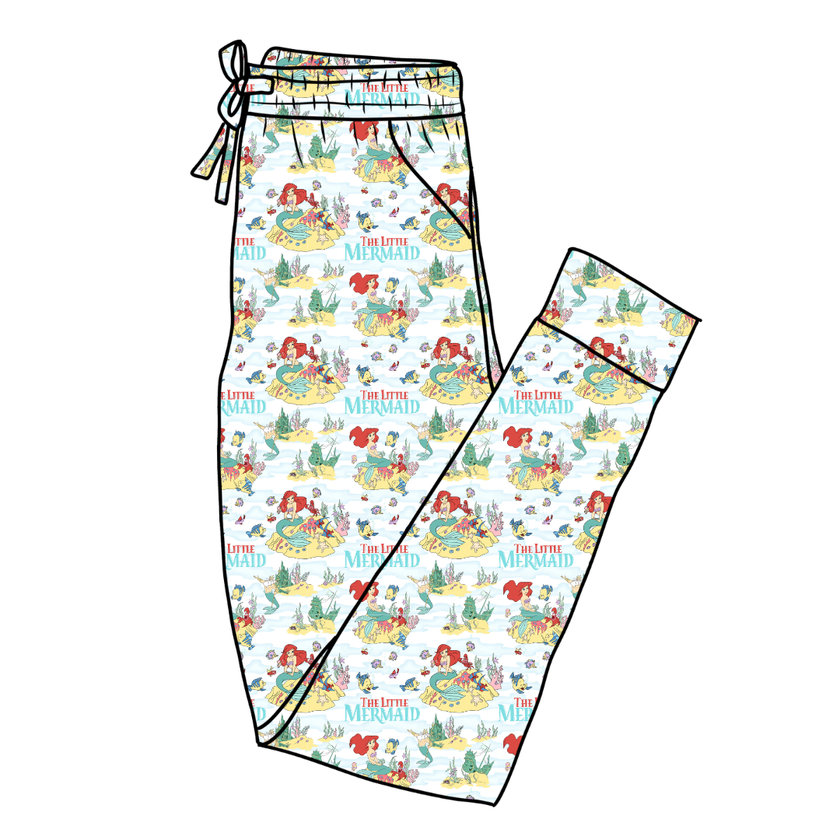 Mermaid Dreams - Daze Adult Bamboo Joggers - Pre Order