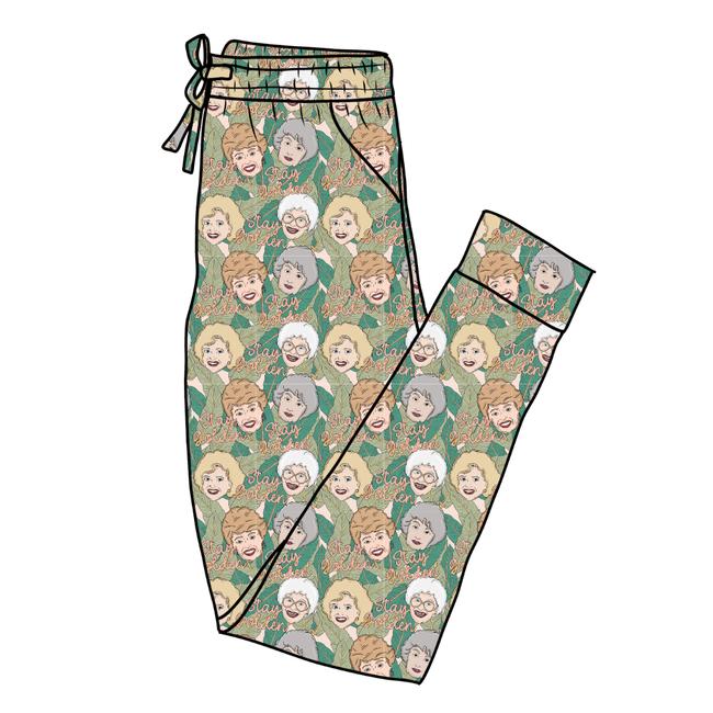 Golden - Daze Adult Bamboo Joggers - Pre Order
