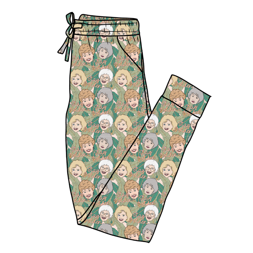 Golden - Daze Adult Bamboo Joggers - Pre Order