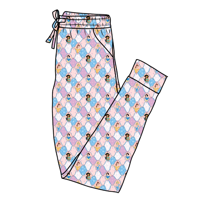 Princess Dreams - Daze Adult Bamboo Joggers - Pre Order
