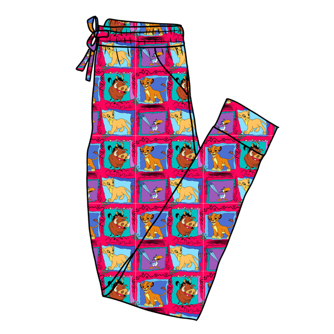 Safari Dreams - Daze Adult Bamboo Joggers - Pre Order