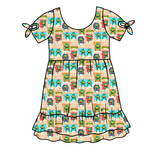 Turtle Dreams Serenity Short Sleeve Lounge Dress - PRE ORDER