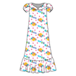 Party Girl Vintage Sheet - Blanche Women's Mu'umu'u Bamboo - Pre Order