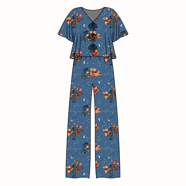 Hunny Dreams - Lollipop Women's Front Tie Set Bamboo - Pre Order