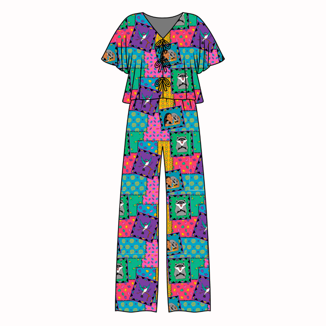 Wind Color - Lollipop Women's Front Tie Set Bamboo - Pre Order