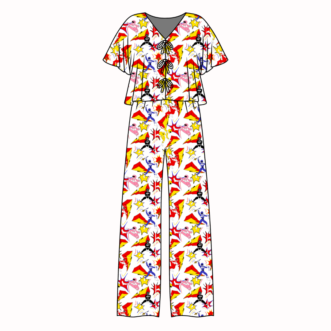 Ranger Dreams - Lollipop Women's Front Tie Set Bamboo - Pre Order