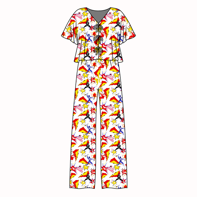 Ranger Dreams - Lollipop Women's Front Tie Set Bamboo - Pre Order