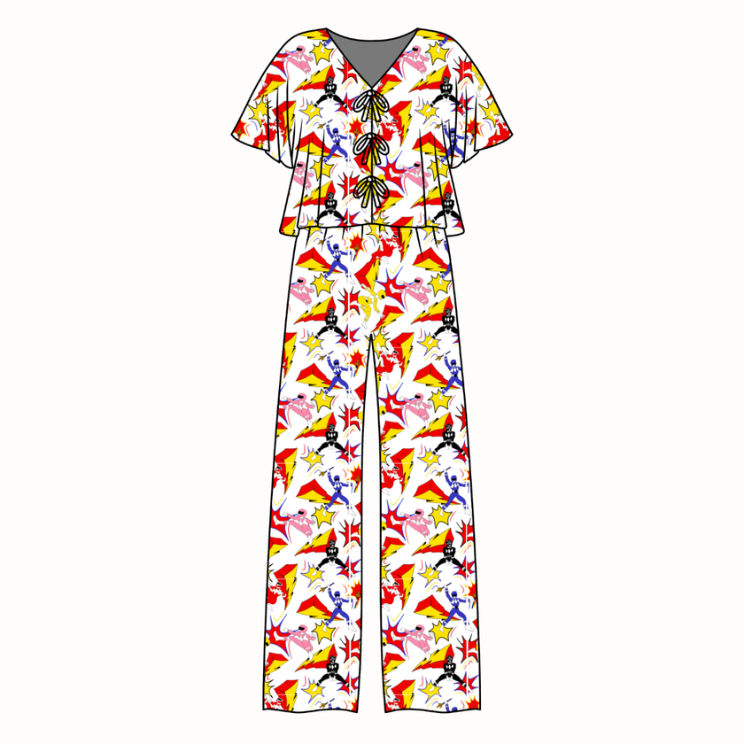 Ranger Dreams - Lollipop Women's Front Tie Set Bamboo - Pre Order