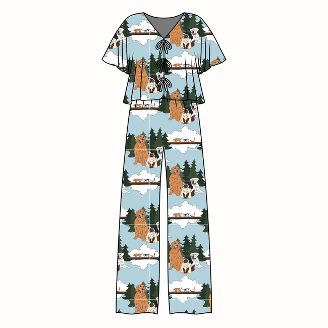 Homeward - Lollipop Women's Front Tie Set Bamboo - Pre Order