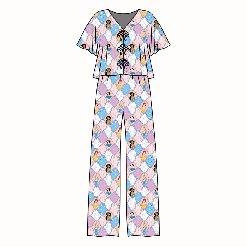 Princess Dreams - Lollipop Women's Front Tie Set Bamboo - Pre Order