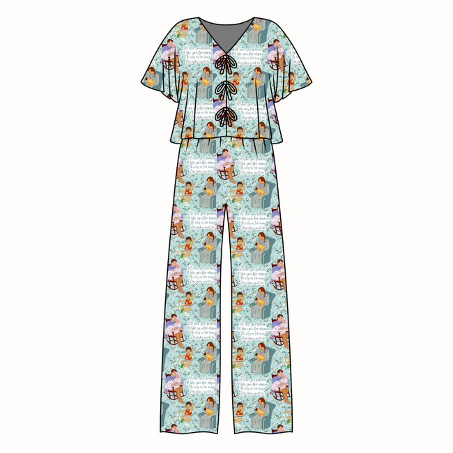 Forever - Lollipop Women's Front Tie Set Bamboo - Pre Order