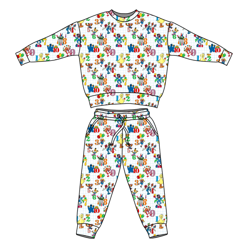 Number Street Flex Long Sleeve Jogger Set - PRE ORDER